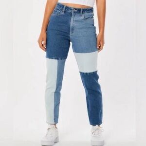 High Rise Colorblock Jeans